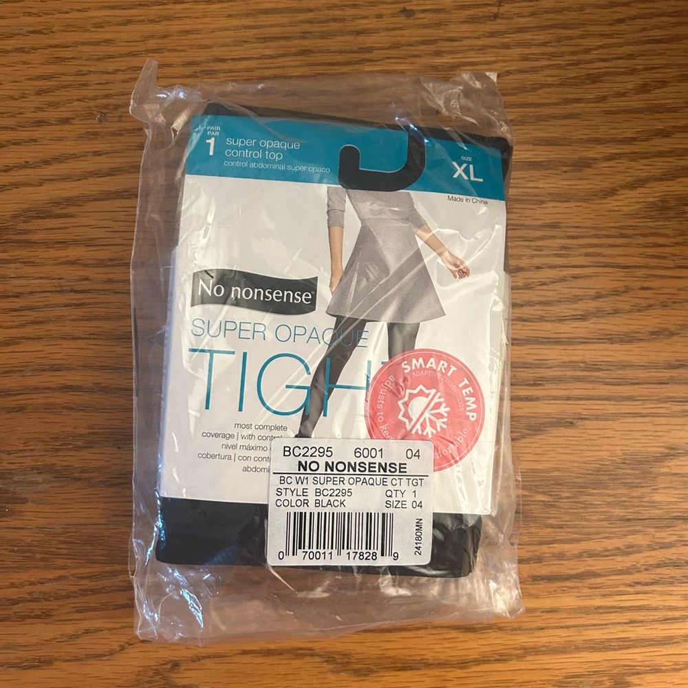 LAST CHANCE No Nonsense Black Super Opaque Tights